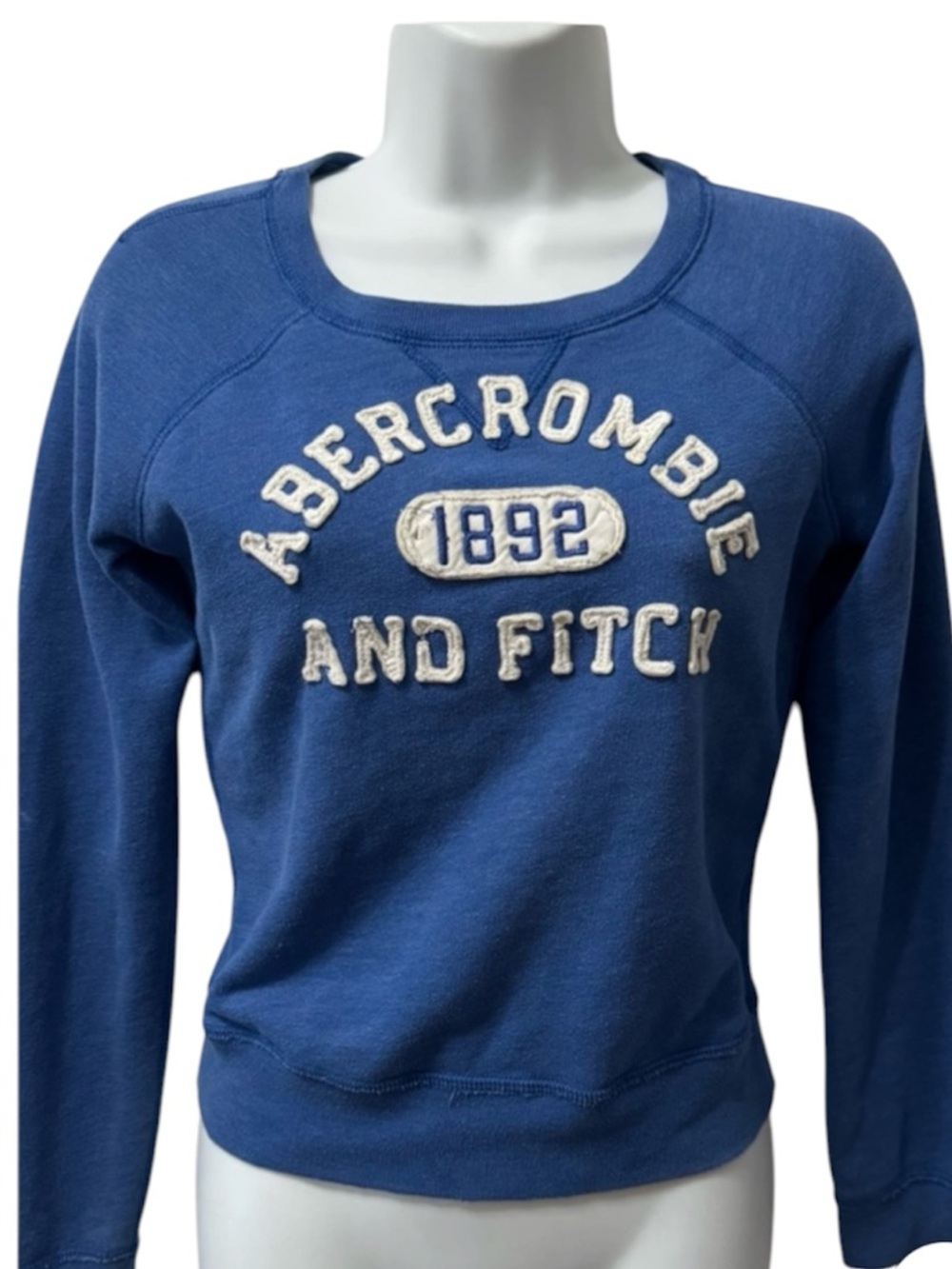 Abercrombie & Fitch Women's Blue Crewneck Sweatshirt XS